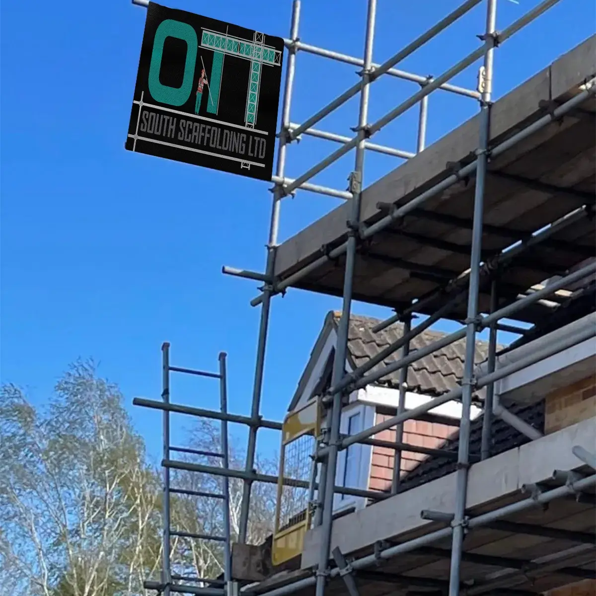a sign that is on the side of a building